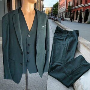 EASTSIDE (MED-Men) 3PC Suit Pants Vest and Jacket Wedding Formal Dress Up